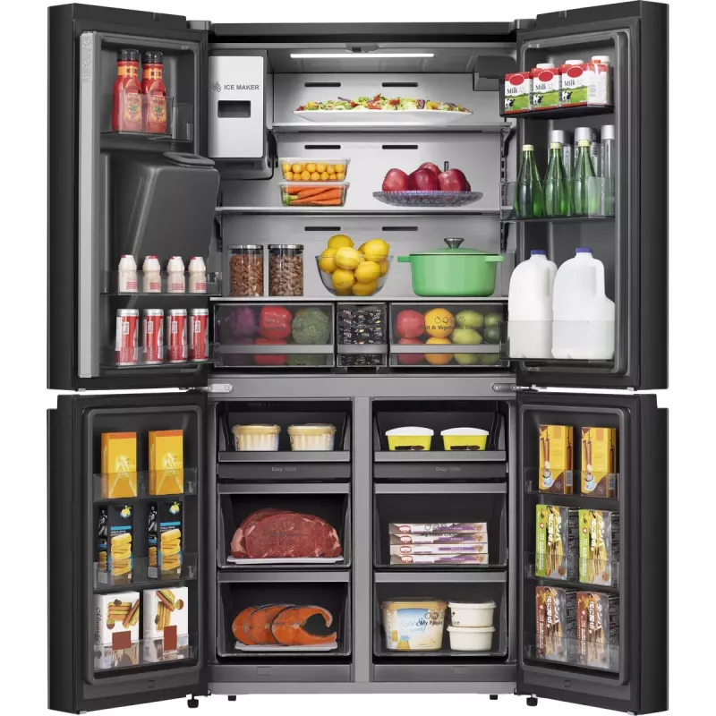 Hisense Cross door refrigerator RQ760N4IFE – Freestanding multi-door, 577 L total capacity, Black