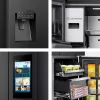 Hisense Cross door refrigerator RQ760N4IFE – Freestanding multi-door, 577 L total capacity, Black