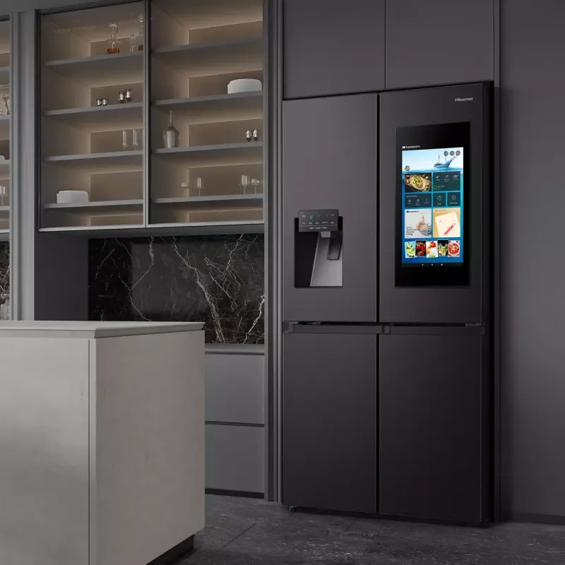 Hisense Cross door refrigerator RQ760N4IFE – Freestanding multi-door, 577 L total capacity, Black