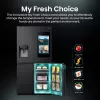 Hisense Cross door refrigerator RQ760N4IFE – Freestanding multi-door, 577 L total capacity, Black