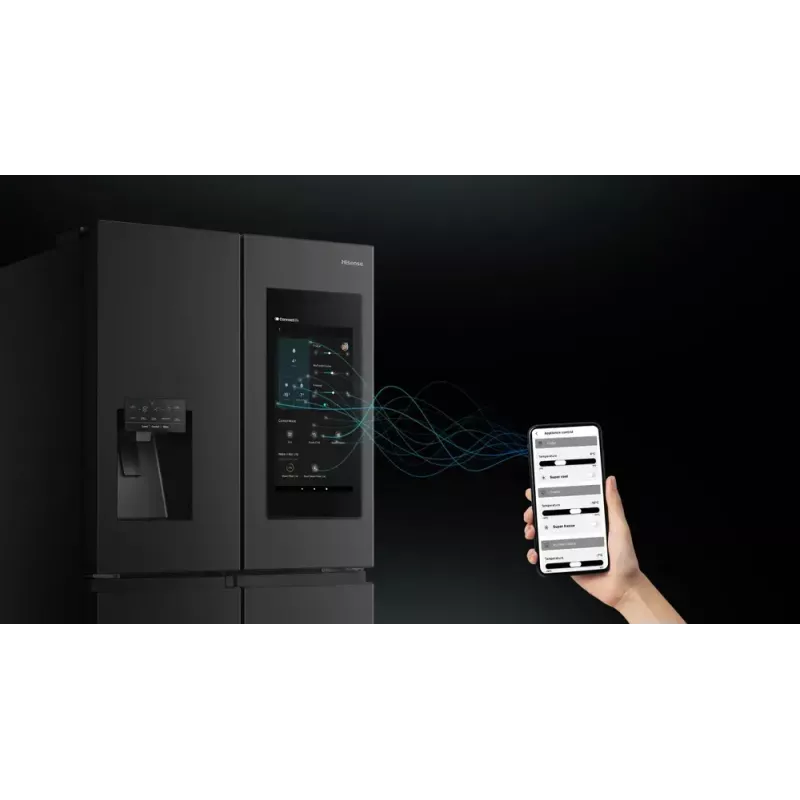 Hisense Cross door refrigerator RQ760N4IFE – Freestanding multi-door, 577 L total capacity, Black