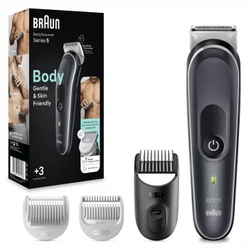 Braun BodyGroomer Body groomer 5 BG5340, with SkinShield technology and 2 attachments