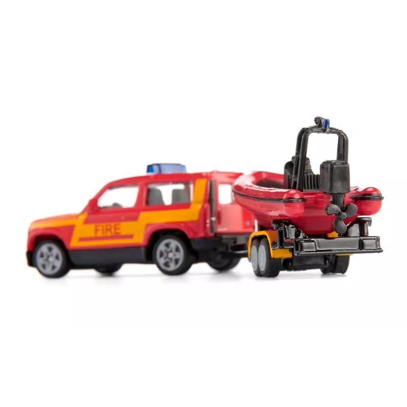 Siku Land Rover Defender with boat SUV model Preassembled