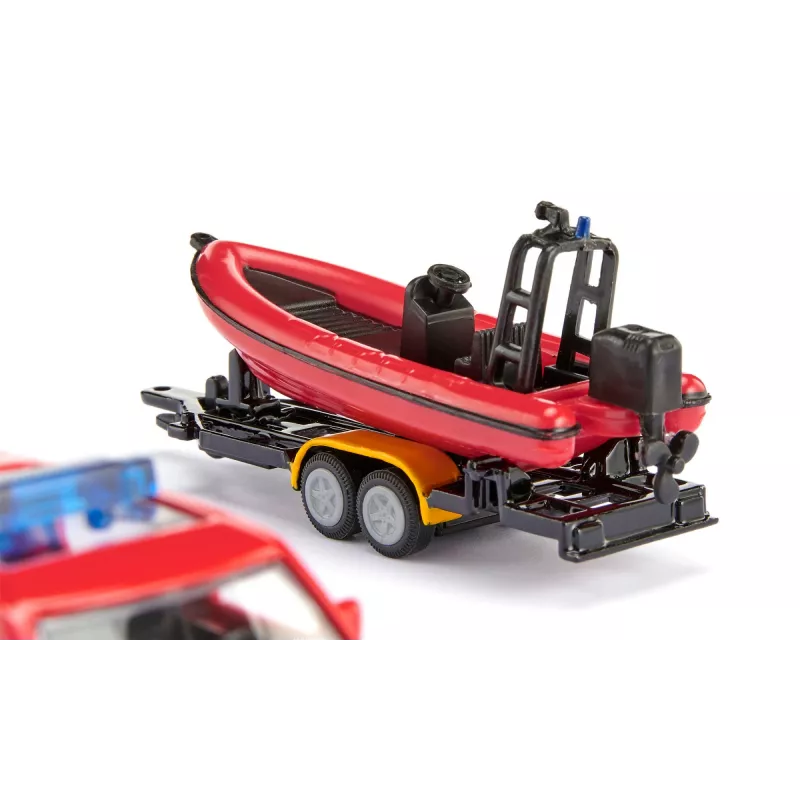 Siku Land Rover Defender with boat SUV model Preassembled