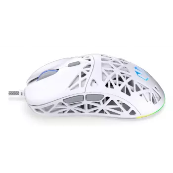 Wired gaming mouse ENDORFY LIV Onyx White — ambidextrous, optical 12000 DPI, 6 buttons, 1.8 m cable