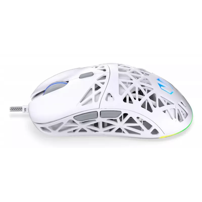 Wired gaming mouse ENDORFY LIV Onyx White — ambidextrous, optical 12000 DPI, 6 buttons, 1.8 m cable