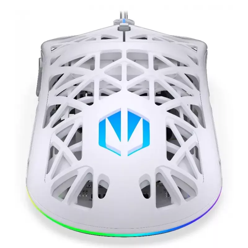 Wired gaming mouse ENDORFY LIV Onyx White — ambidextrous, optical 12000 DPI, 6 buttons, 1.8 m cable