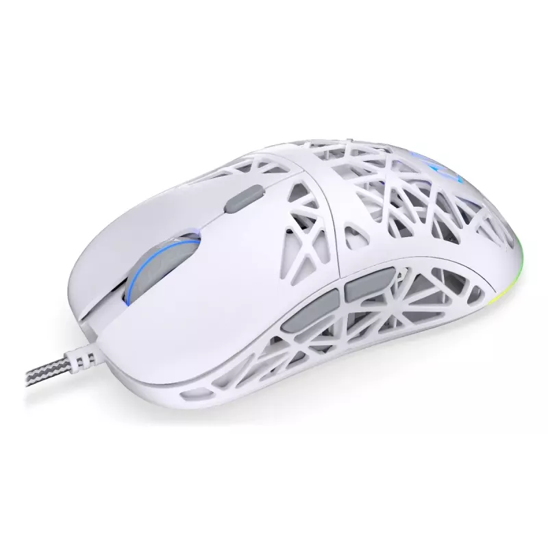 Wired gaming mouse ENDORFY LIV Onyx White — ambidextrous, optical 12000 DPI, 6 buttons, 1.8 m cable