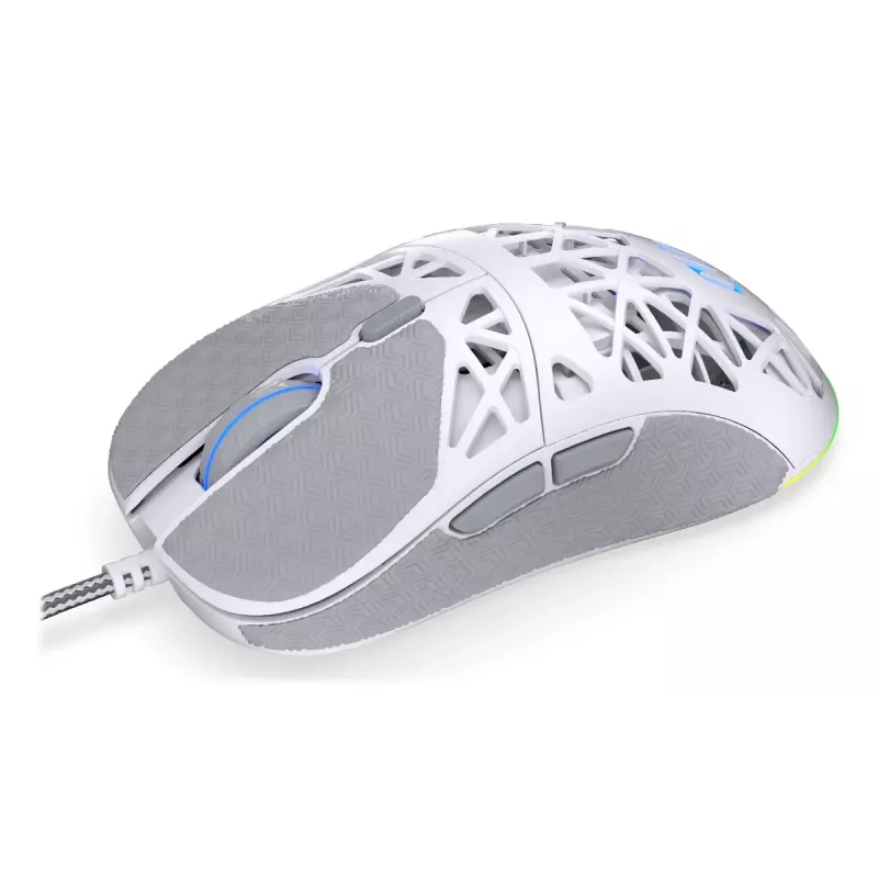 Wired gaming mouse ENDORFY LIV Onyx White — ambidextrous, optical 12000 DPI, 6 buttons, 1.8 m cable