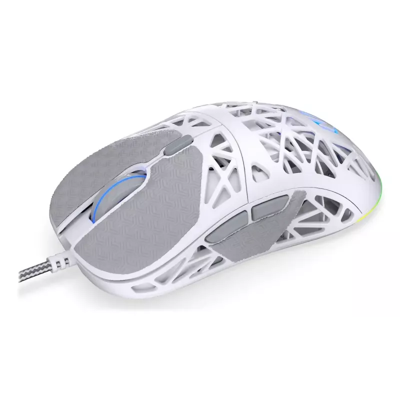 Wired gaming mouse ENDORFY LIV Onyx White — ambidextrous, optical 12000 DPI, 6 buttons, 1.8 m cable