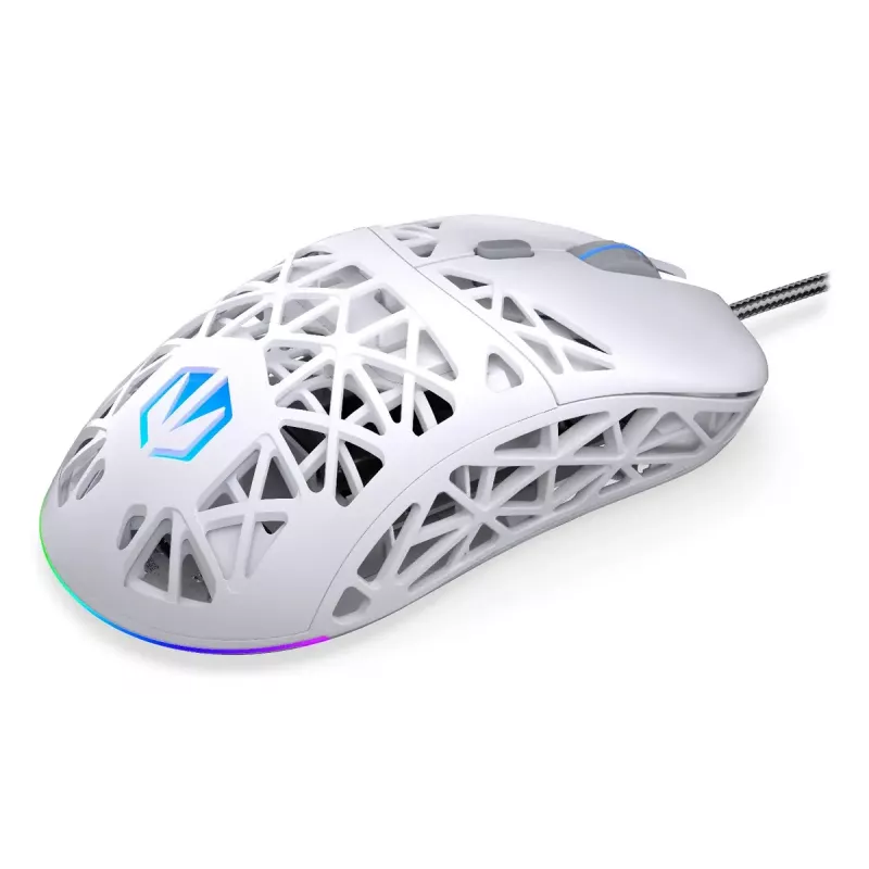 Wired gaming mouse ENDORFY LIV Onyx White — ambidextrous, optical 12000 DPI, 6 buttons, 1.8 m cable