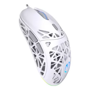 Wired gaming mouse ENDORFY LIV Onyx White — ambidextrous, optical 12000 DPI, 6 buttons, 1.8 m cable