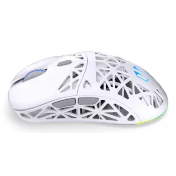 Wireless Ambidextrous Gaming Mouse ENDORFY LIV Plus Onyx White Bluetooth Optical 26000 DPI 6 Buttons Multi‑color Lighting Battery
