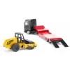 Siku MAN truck with road roller, Truck/Trailer model, 1:87, MAN, Boy/Girl, Metal, Plastic, Red, Yellow