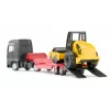 Siku MAN truck with road roller, Truck/Trailer model, 1:87, MAN, Boy/Girl, Metal, Plastic, Red, Yellow
