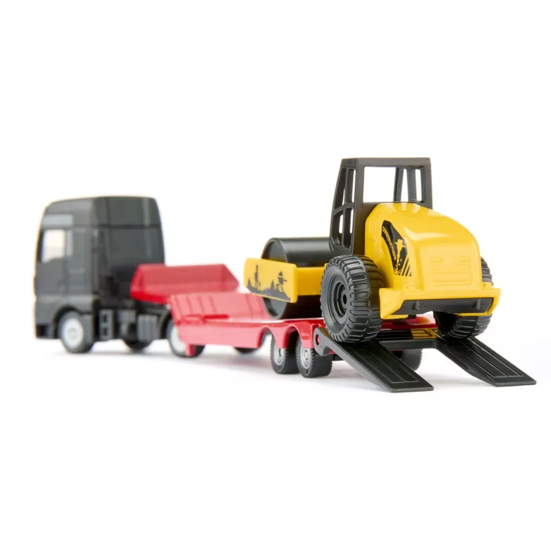 Siku MAN truck with road roller, Truck/Trailer model, 1:87, MAN, Boy/Girl, Metal, Plastic, Red, Yellow