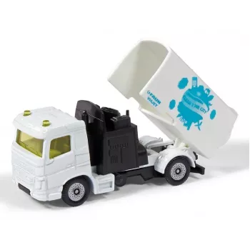 Toy vehicle set Siku Municipal: road sweeper and garbage truck, metal/plastic, white, age 3+