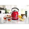 Ariete 2854 Moderna Electric Kettle, 2000 W, 1.7 L Capacity, 360° Cordless, Automatic Shut-off System, Removable Filter, Visible Water Level, Thermometer, red