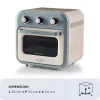 Ariete 4632 Air fryer and oven Vintage, 1400W, 2in1, Capacity 16L, Accessories included, Timer 60 minutes, Double glass, blue