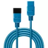 Lindy 2m IEC C19 to C20 Extension Cable, Blue, 2 m, C19 coupler, C20 coupler, 250 V, 16 A