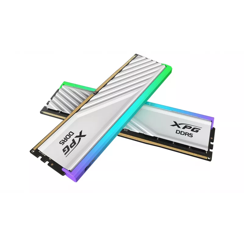 DIMM 32 GB DDR5-6000 (2x 16 GB) Dual-Kit, Arbeitsspeicher weiß, AX5U6000C3616G-DTLABRWH, XPG Lancer Blade RGB, INTEL XMP, AMD EXPO
