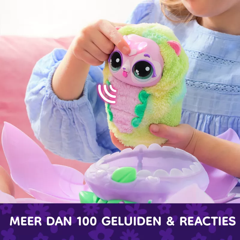 Hatchimals Bloomables by , Puppyfly Surprise Interactive Toy & Flower with Repeatable Reveal & Transformation, 100+ Sounds & Reactions (Styles Vary), Kids Toys for Girls & Boys