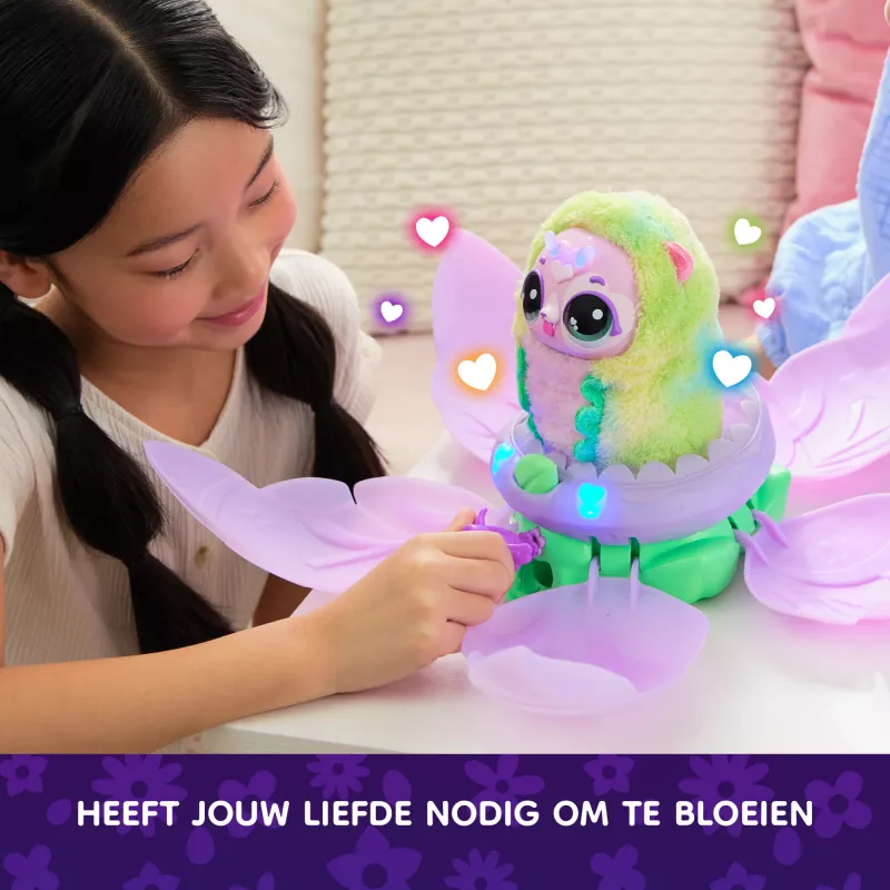 Hatchimals Bloomables by , Kittyfly Surprise Toy, Interactive Plush with Repeat Double Reveal, over 100 Sounds and Reactions for Pretend Play (Styles Vary), Electronic Pets for Kids Ages 5 and up