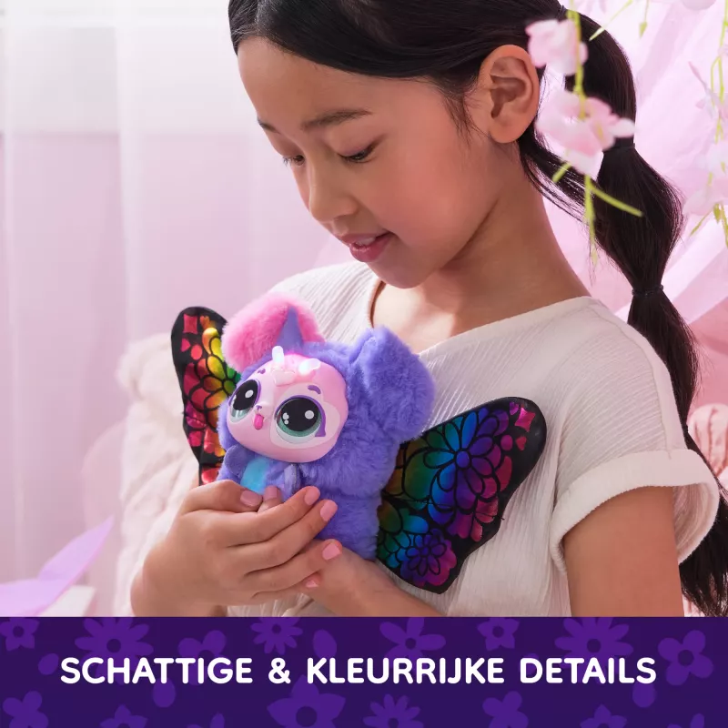 Hatchimals Bloomables by , Kittyfly Surprise Toy, Interactive Plush with Repeat Double Reveal, over 100 Sounds and Reactions for Pretend Play (Styles Vary), Electronic Pets for Kids Ages 5 and up