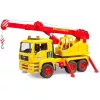 Toy crane truck BRUDER MAN TGA model 01054, scale toy vehicle for play