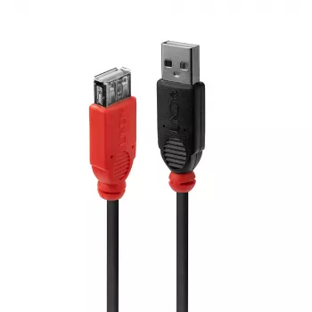 Lindy 5m USB 2.0 Active Extension Slim, 5 m, USB A, USB A, USB 2.0, 0.48 Gbit/s, Black