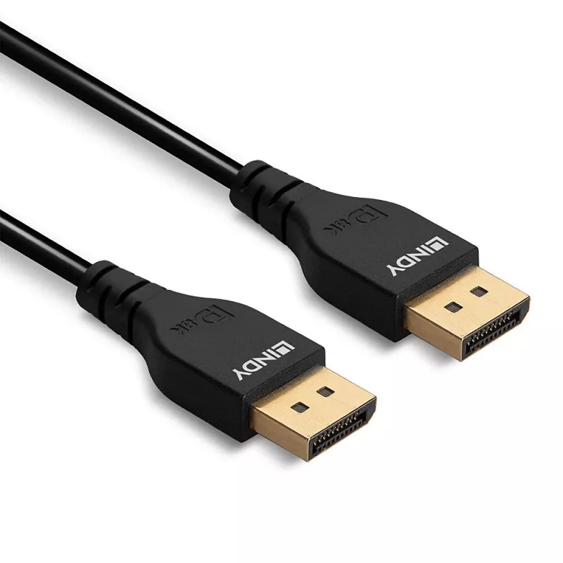 DisplayPort Cable Lindy 2m Slim DisplayPort 1.4 Cable