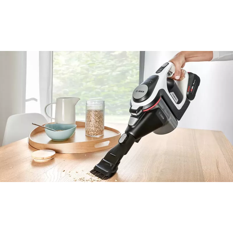 Bosch Serie 8 BSS825ALL stick vacuum/electric broom Battery Dry Bagless Black, White 5 Ah