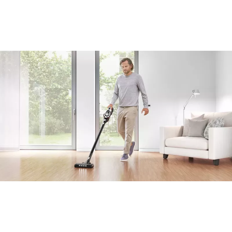 Bosch Serie 8 BSS825ALL stick vacuum/electric broom Battery Dry Bagless Black, White 5 Ah