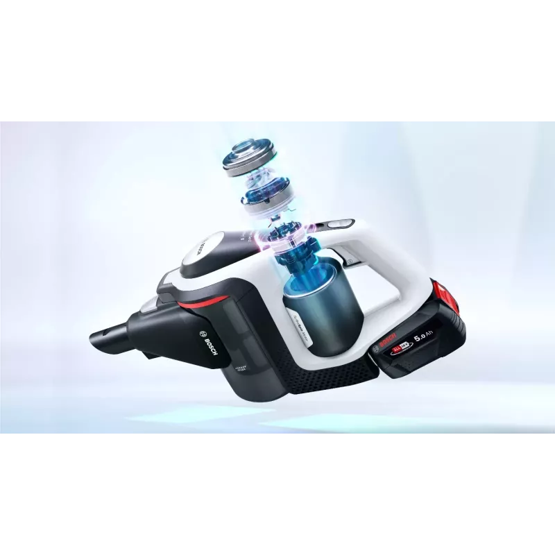 Bosch Serie 8 BSS825ALL stick vacuum/electric broom Battery Dry Bagless Black, White 5 Ah