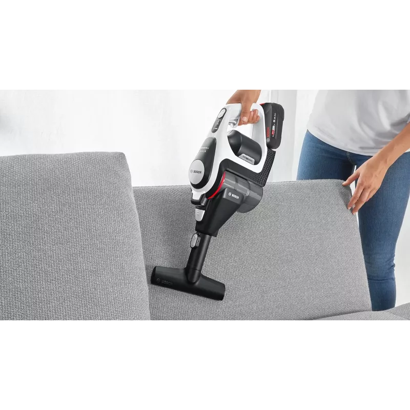 Bosch Serie 8 BSS825ALL stick vacuum/electric broom Battery Dry Bagless Black, White 5 Ah