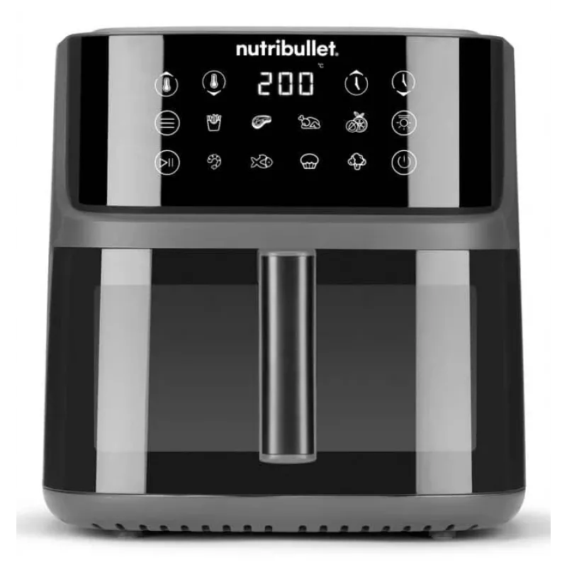 NutriBullet CrispLite Vision Single 8 L Stand-alone 2000 W Hot air fryer Black