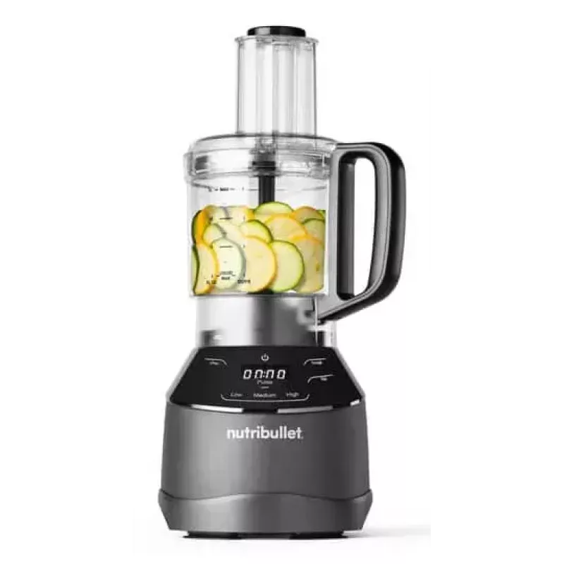 NutriBullet Triple Prep System NBF580B Blender and Food Processor, 1500 W, Black