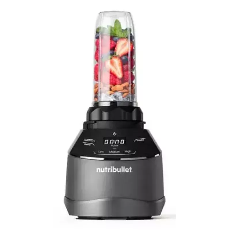 NutriBullet Triple Prep System NBF580B Blender and Food Processor, 1500 W, Black
