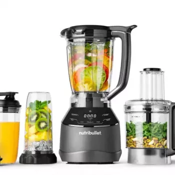 Food processor NUTRIBULLET NBF580B — 1500 W, 1.8 L bowl, black, stainless steel blades