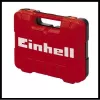Power screwdriver EINHELL TC-PR 68 — pneumatic, 68 N·m torque, 160 RPM, straight handle, 7 bits, 252×350×83 mm, black/red