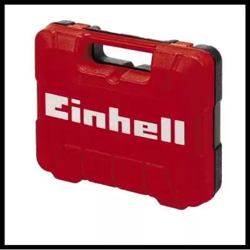 Power screwdriver EINHELL TC-PR 68 — pneumatic, 68 N·m torque, 160 RPM, straight handle, 7 bits, 252×350×83 mm, black/red