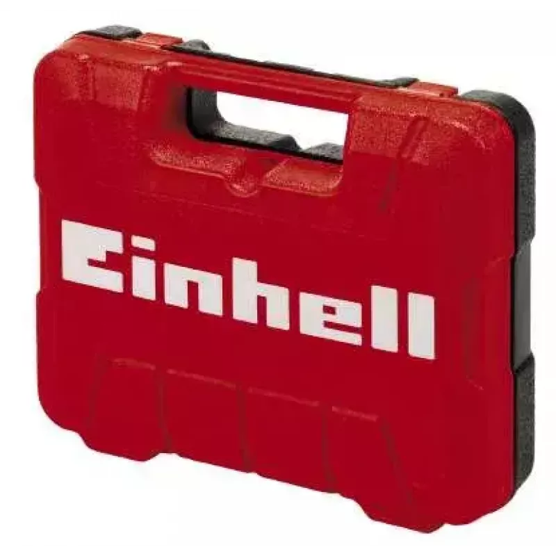 Power screwdriver EINHELL TC-PR 68 — pneumatic, 68 N·m torque, 160 RPM, straight handle, 7 bits, 252×350×83 mm, black/red