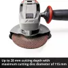 Angle Grinder Einhell Power X-Change TE-AG 18/115-2 Li - Solo 18 Volt