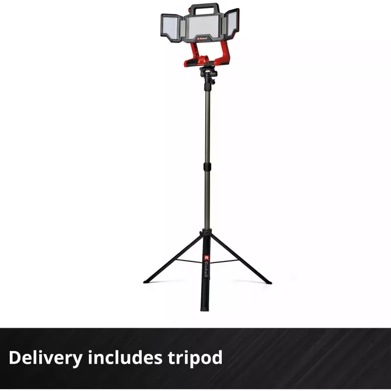 Cordless Lamp EINHELL TP-CL 18/3000 Li Set Solo — rechargeable work light, red, sold without battery and charger