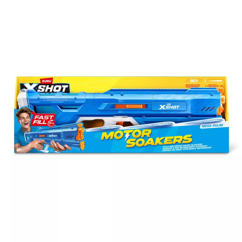 Zuru water blaster Mega Pulse Motor Soaker XSHOT — battery-powered motorized water blaster (model 118159)