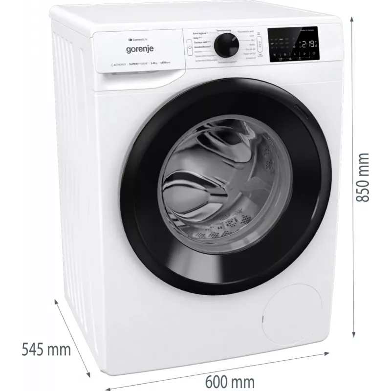 Gorenje WPNEI84A1TS washing machine Front-load 8 kg 1400 RPM White