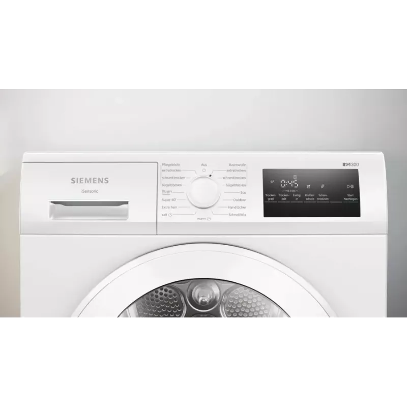 Siemens iQ300 WT45HVA4 tumble dryer Freestanding Front-load 8 kg White