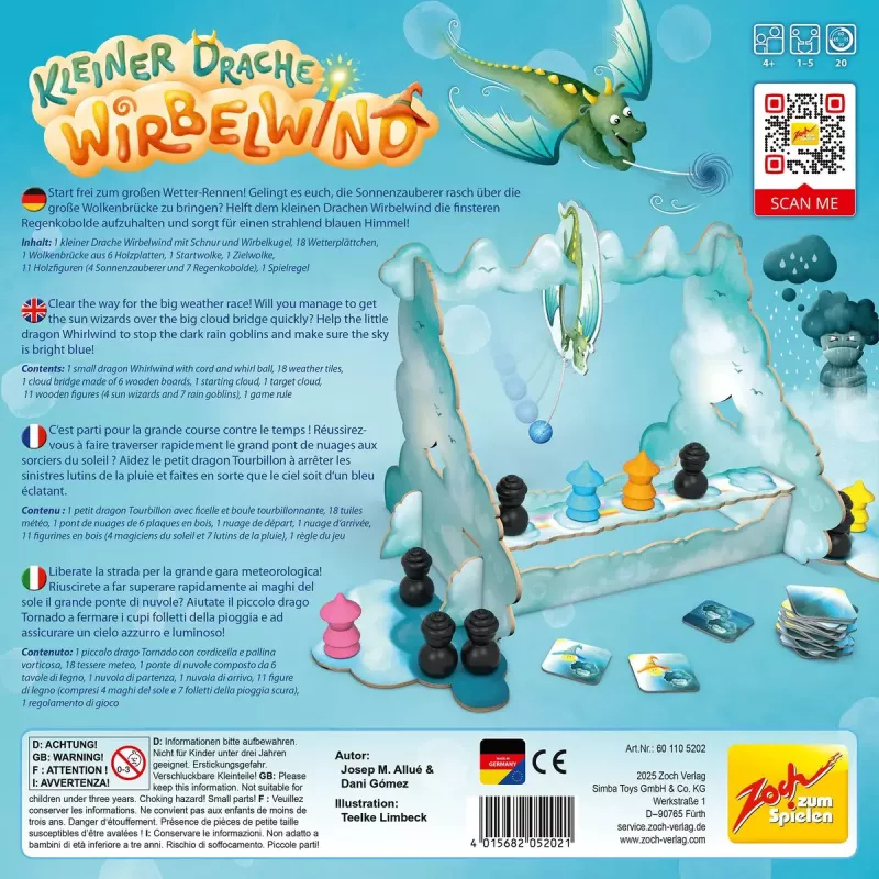 Board game Simba‑Dickie Zoch Little Dragon Whirlwind family game, model 601105202