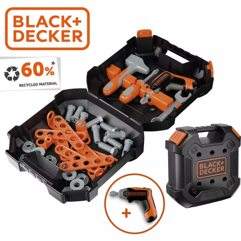 Children's Tool Case Simba-Dickie Smoby Black+Decker play tool kit