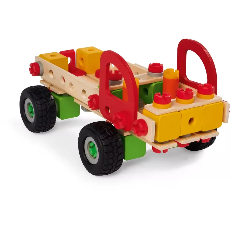 Construction toy set Simba-Dickie Eichhorn Constructor Trucks — 135 pieces, vehicle and block elements for building